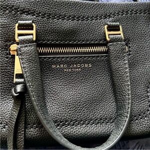 Marc Jacobs Mini Cruiser Black Pebbled Leather Handbag NWOT